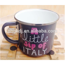 Caneca do esmalte de 9cm (480ml) sob de alta qualidade